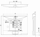 センサー大便器用100V電源　壁リモコン(擬音無) 354-1073B