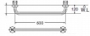 手すり(ステンレスタイプ) 多用途用(トイレ・浴室)I型　KF-910W(600)