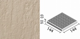 アレス 150mm角歩道用スロープ(Fパターン) ALS-150/11F