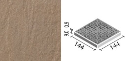 アレス 150mm角歩道用スロープ(Fパターン) ALS-150/12F