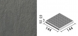 アレス 150mm角歩道用スロープ(Fパターン) ALS-150/4F