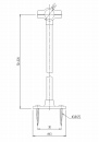 12.7mm給水管支持金具 CF-115-13(50-220)