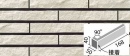 クラシコライン 90°曲(接着)[岩面] CLL-40BN/90-14/1