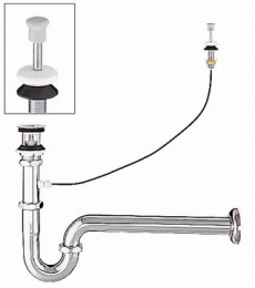 プッシュワンウェイ式排水Sトラップ　LF-97SAL