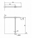 医療福祉用手すり 大便器用　KF-425W1(700)