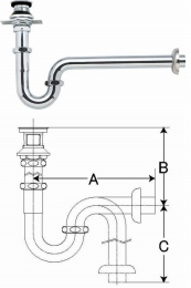 排水Sトラップ　LF-105SA