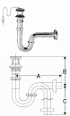 ゴム栓式排水Pトラップ　LF-10PA
