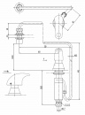 INAX　AWL-76P用　プッシュ式水栓部　LF-76P