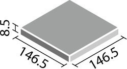 ミスティフロアキラミックS 150mm角平 NPKC-150/F1S