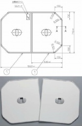 1100&1150用組フタ(2枚)　PCF1110R#NW1