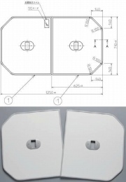 1300用組フタ(2枚)　PCF1320R#NW1