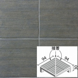 陶化木(とうかもく) 100mm角垂れ付き段鼻隅(接着) TOM-102/2