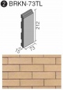 BRKN-73TL/18B ベルニーズ[ブリックタイプ]　長縦平