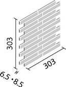 エコカラットプラス カームウッド 25x151角ネット張り ECP-2515NET/CWD1N