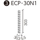 エコカラットプラス ヴィーレ 30角(納まり役物)ネット張り ECP-30N1/WE3