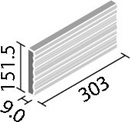 エコカラットプラス ビンテージオーク 303x151角平(リブ面) ECP-315/OAK3AN[バラ]
