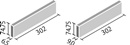 エコカラットプラス ラフクォーツ 303x75角平 ECP-375/RTZ2N